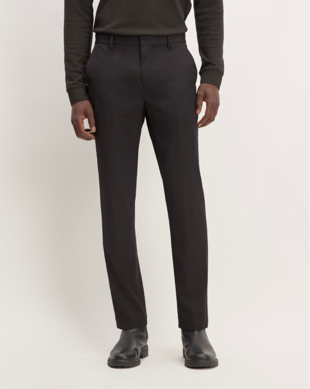 EVERLANE Uniform Mens Performance Chino Pants 40x32 Black Athletic Fit NWT
